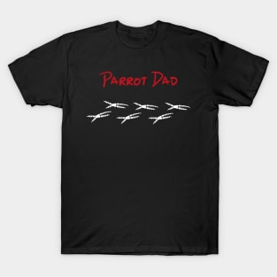 Parrot Dad with Footprints T-Shirt